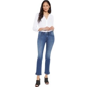 NYDJ Jeans Sheri Slim riveted slit Ankle Lift Tuck Blue Size 0